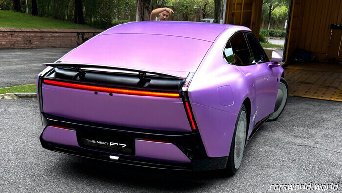 Scissor Doors, Forged Carbon, and Striking Wraps Combined in One EV | Carscoops